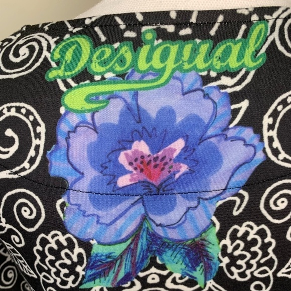 Desigual Floral Dress Midi Sequin Size Small. New Without Tags. - Picture 6 of 11